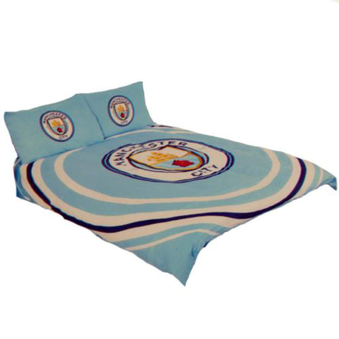 MANCHESTER CITY FC Pulse Double Duvet Cover and Pillowcase Set