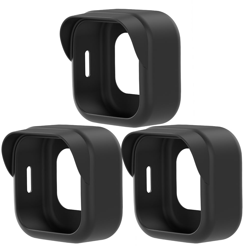 AZURAOKEY Camera Silicone Case Cover for All-New Blink Outdoor 4 (4th Gen) - Weatherproof Silicone Camera Silicone Skin Cover Anti-scratch for Blink Outdoor 4 Security Camera (Black (3 Packs))