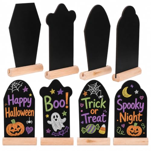 VOSAREA 8pcs Mini Chalkboard Signs, Tombstone...