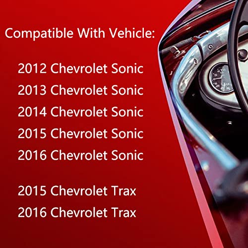 Zdatopts Automatic Transmission Shifter Knob Kit Compatible With Che-Vy Sonic 2012-2016 Trax 2015-2016 Replaces 42539736 95393161 42423234 #TOP1