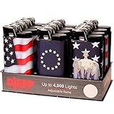 12 Djeep Stars and Stripes Lighters Tray