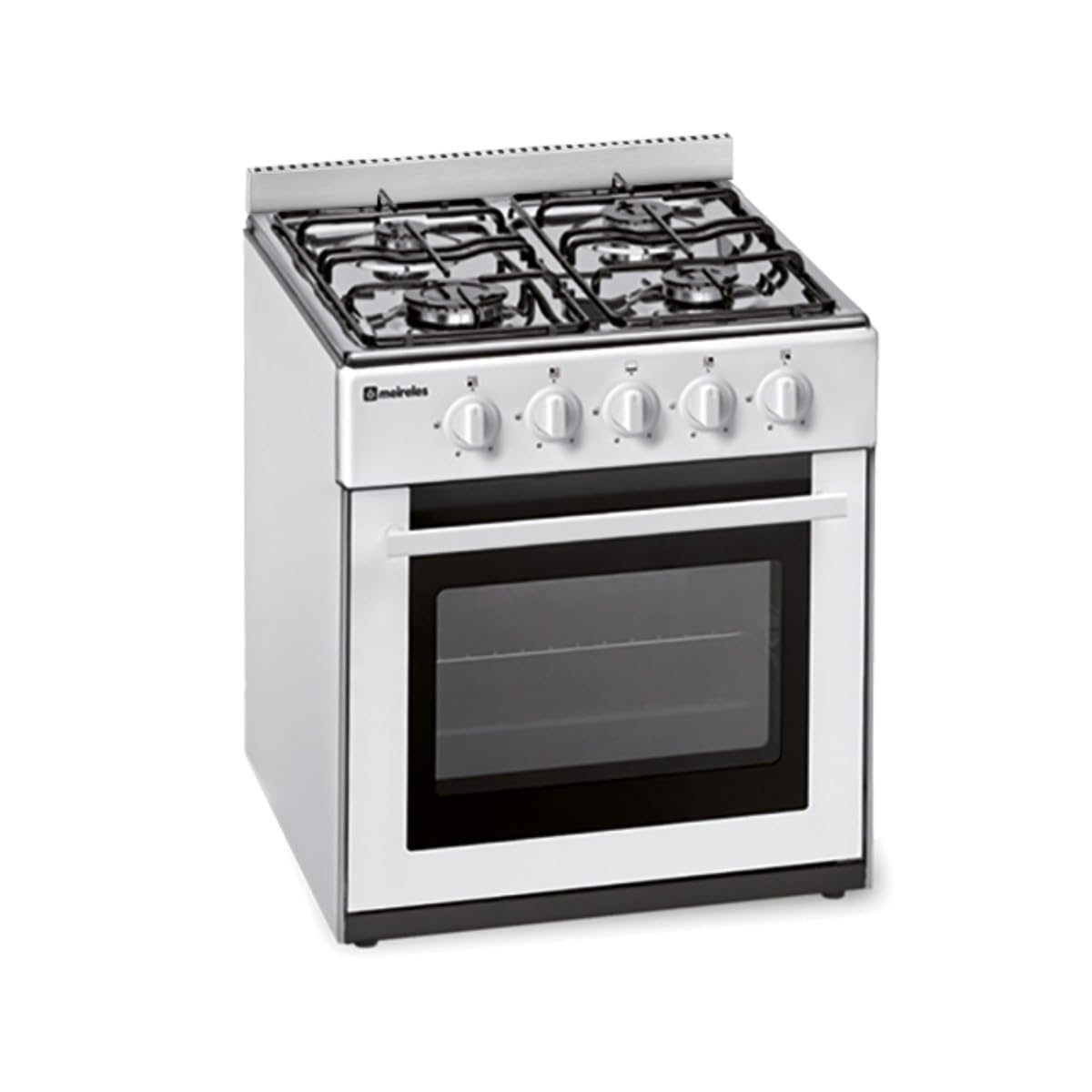Meireles Cuisinière à Gaz N 500 W St 55L 4 Brûleurs Blanche