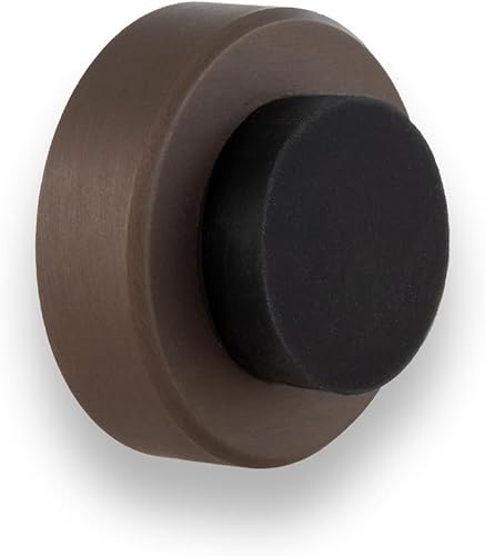 Miniatura 10 de EVI  Tope de puerta montado en la pared  0.7 x 1.37 pulgadas  Caucho blanco de silicona natural  Instalación adhesiva o de tornillo  Acero