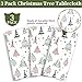 Brix4U 3Pack Christmas Tablecloth, Plastic Christmas Tablecloth Disposable for Rectangle Table Snowflake Xmas Tree Table Cloth for Winter Holiday New Year Party Decoration 54 x 108 Inch