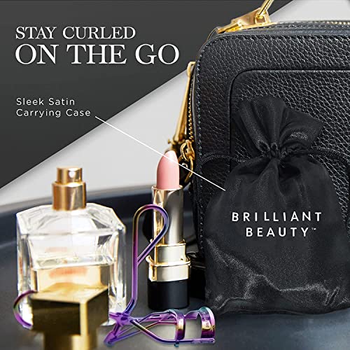 image for Brilliant Beauty Eyelash Curler with Satin Bag & Refill Pads - Award W