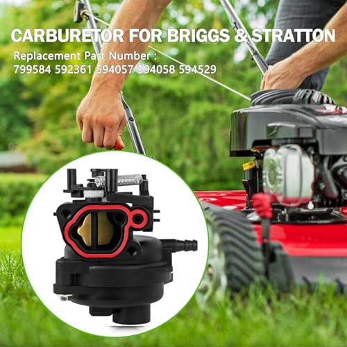 Briggs and Stratton 163cc Lawn Mower Carburetor Kit for Troy Bilt TB110 TB200