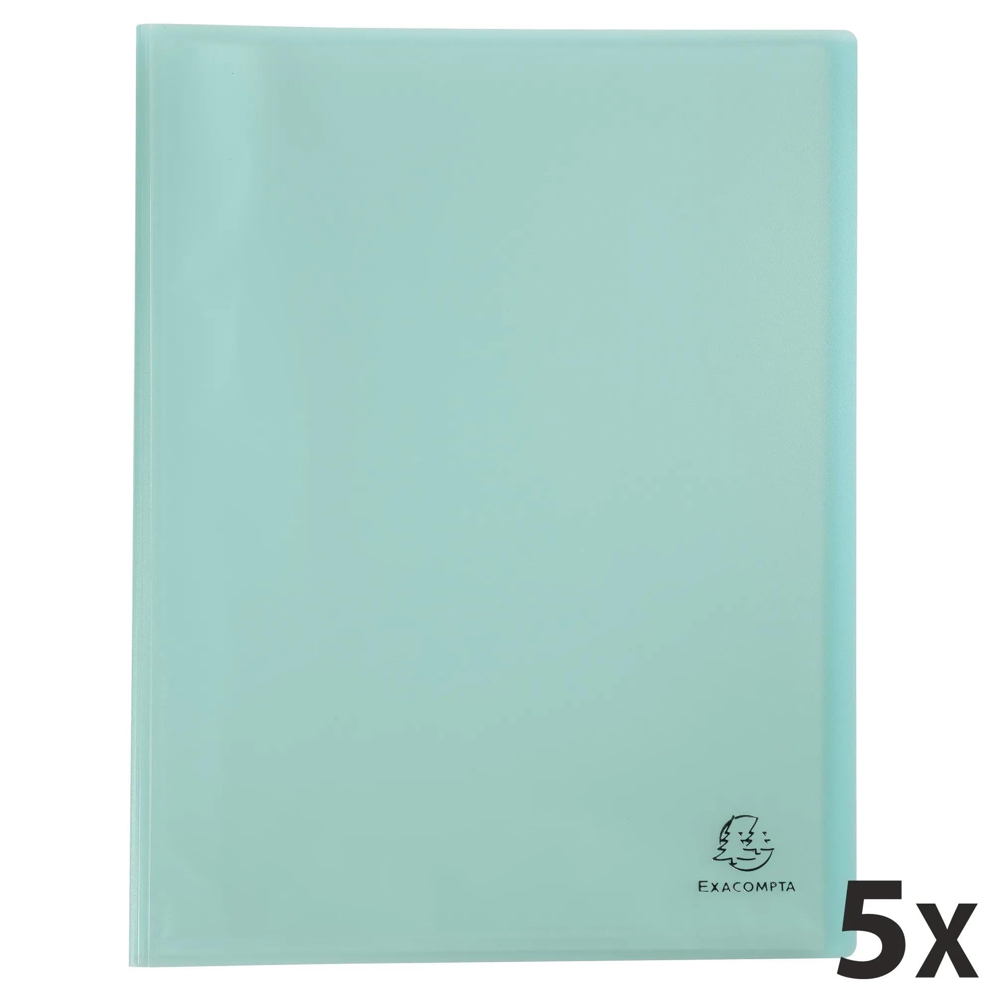 Exacompta 10 Sichtbücher Chromaline Pastel A4 40 Hüllen grün