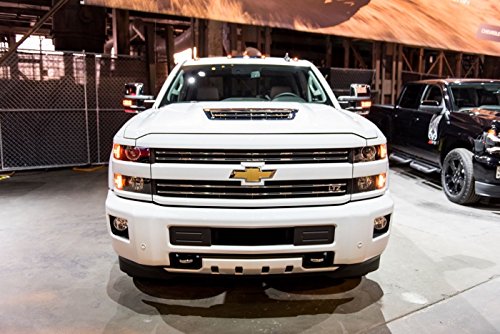 BLINGLIGHTS White Angel Eye Fog Lamps Halo Driving Lights Compatible With 2015-2018 Chevy Silverado 2500HD 3500HD