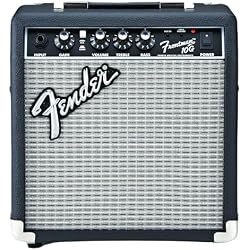 Fender Frontman 10G Electric Guitar Amplifier, 10-Watt Amp, Black/Silver | Beginner practice amp,10-Watt with 6