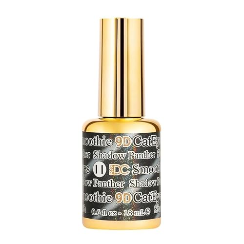 DND DC 9D Cat Eye Gel Polish DND 9D Cat Eye Smoothie, Unicorn, Creamy Collection (#11 - Shadow Panther, 0.6 OZ)