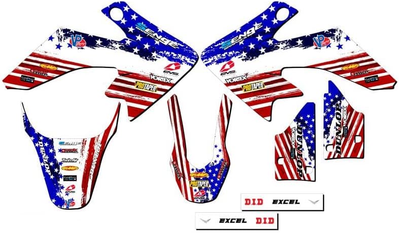 2013-2025 CRF 50F Merica USA Senge Graphics Complete Kit with Rider I.D. Compatible with Honda