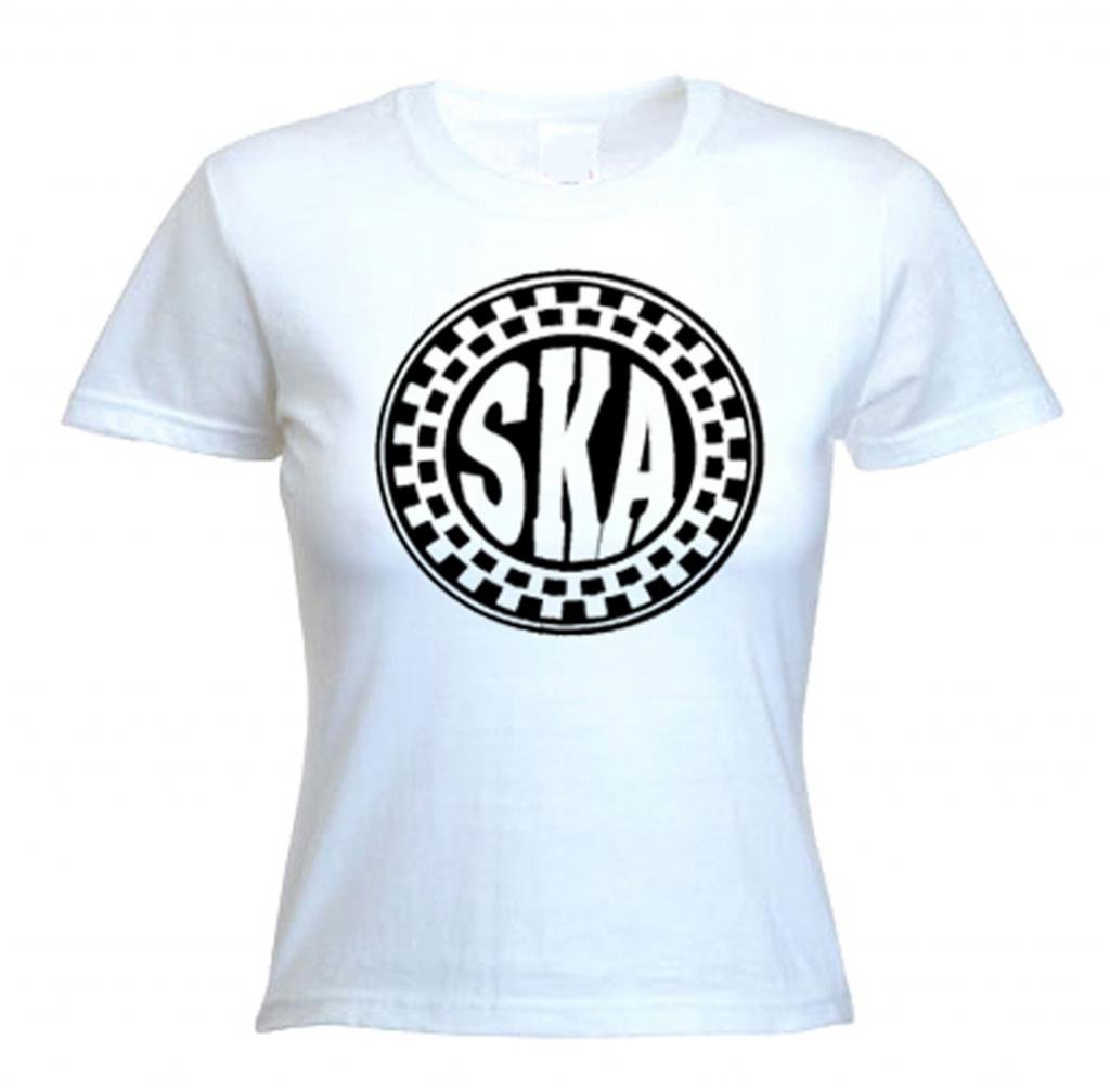 Tribal T-Shirts Women's Black Ska T-Shirt (Medium)