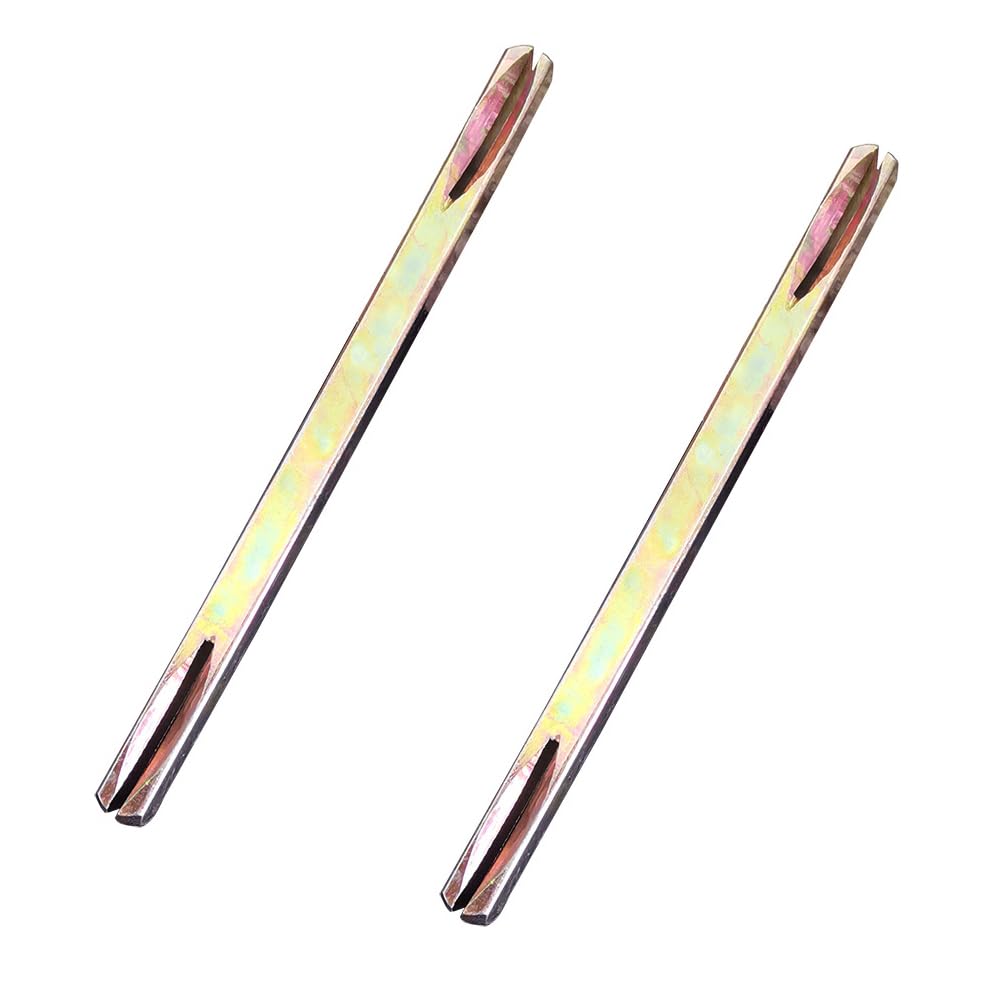 2pcs Square Door Knob Spindle 110mm/4.33in Long Spare Door Handle Spindle Bar Zinc-Colored Replacement Door Handle for Most Door Knobs Handle Parts