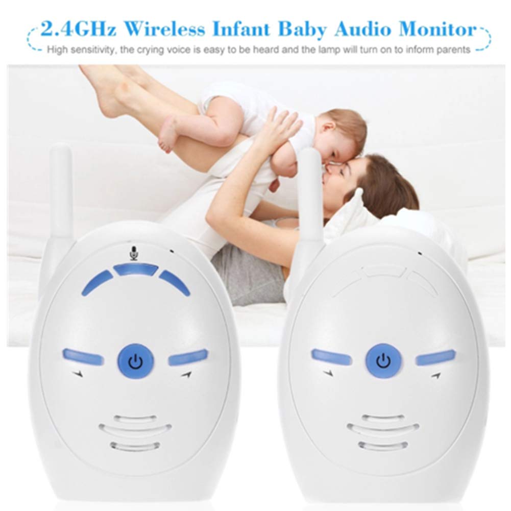 Baby Monitor Digital Audio, Sistema di Sorveglianza con Audio Bidirezionale e Allarme di Sicurezza per Casa/Bambino/Animale Domestico