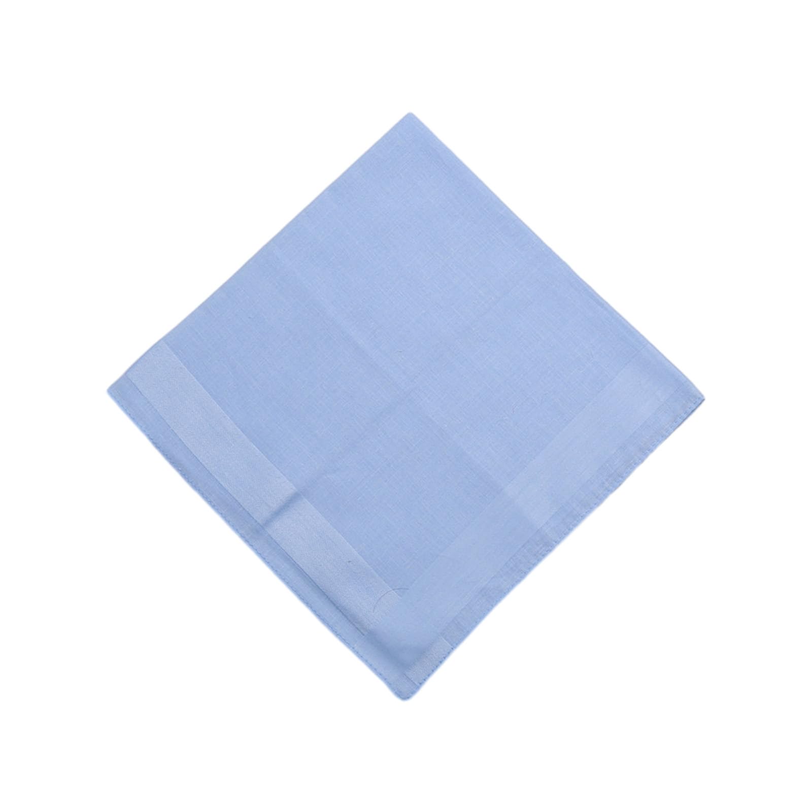 Stylish Pocket Handkerchief Gents Solid Color Hankies 16x16inch Large Bandana High Absorbency Pocket Towel