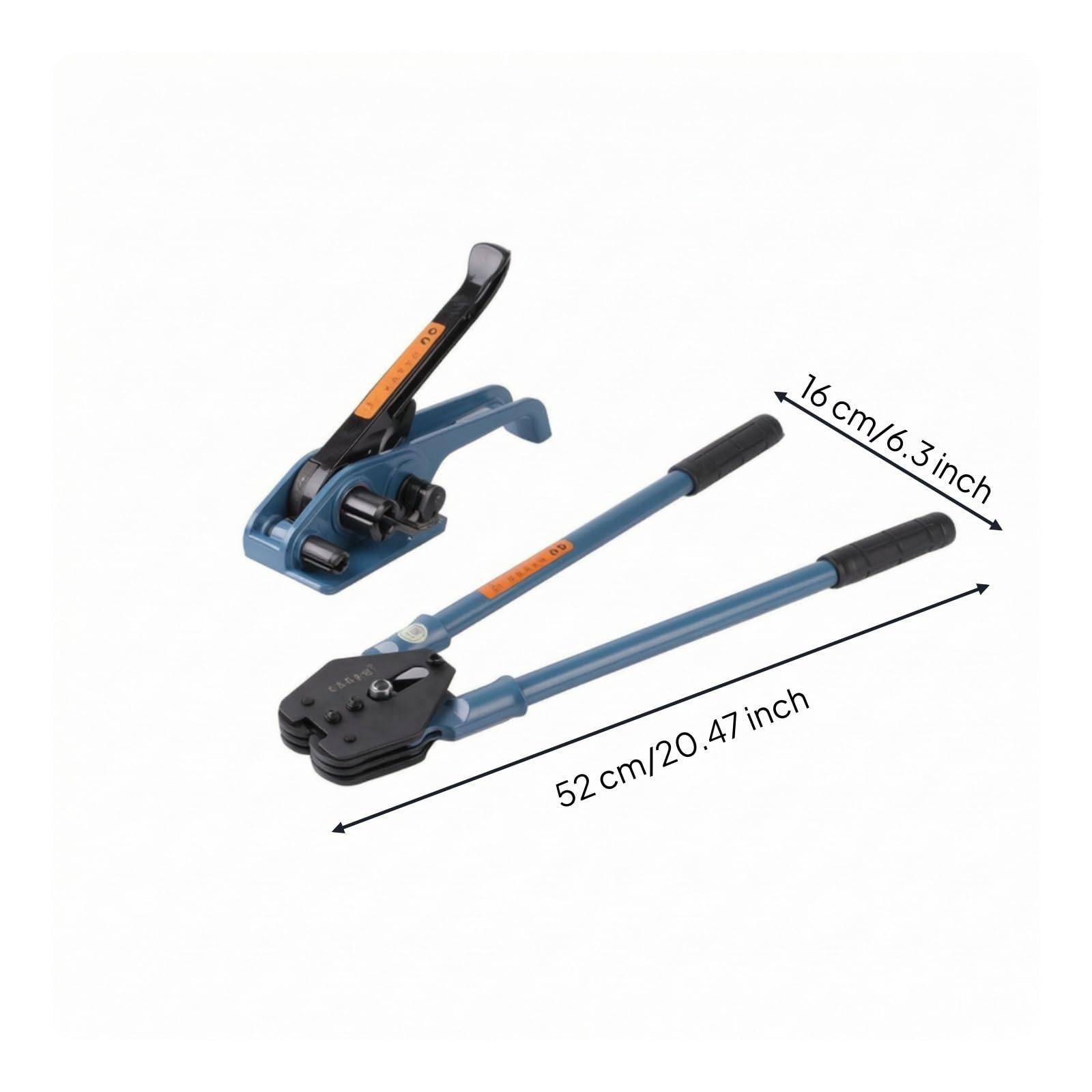 Strapper Tensione Sigillatrice Kit Strapping Manuale Tendinastro Sigillatrice per Reggia PET Manici Lunghi Presa Antiscivolo Chiusure Strette
