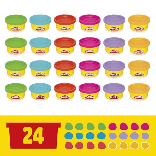 Play Doh Party Favor Pack Bulk 24 of Modeling Compound with Cutters Classroom Supplies - image 9