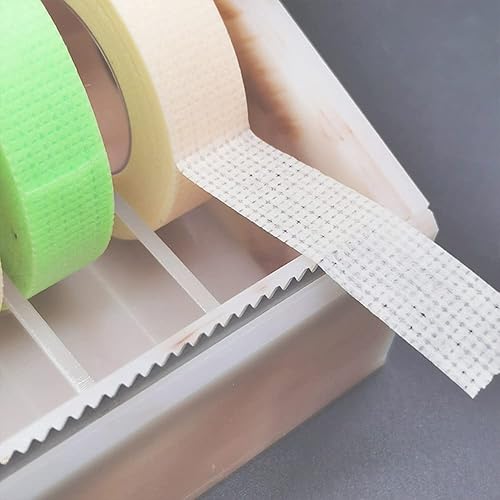 Miniatura 6 de Cortador y dispensador de cinta de pestañas postizas a prueba de polvo, caja de almacenamiento de cintas acrílicas multirejilla, capacidad para