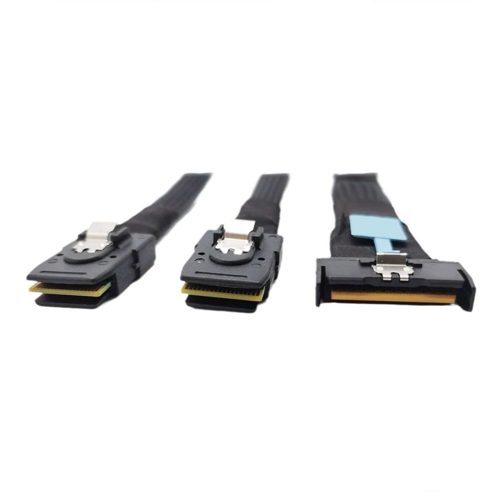 LUOFENG Câble serveur MCIO 8i 74P vers 2 x SFF 8087 MCI0 8i mâle vers SFF 8087 mâle vers SFF 8087 mâle fin 50 cm