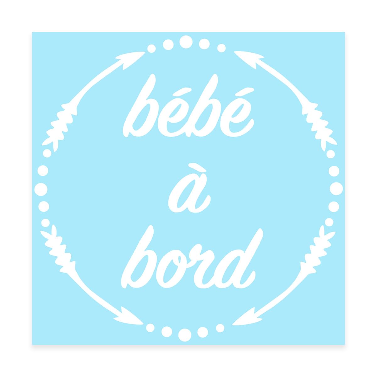 Ambiance Sticker Baby on Board Car Sticker - H19 x L13 cm - White - Image 2