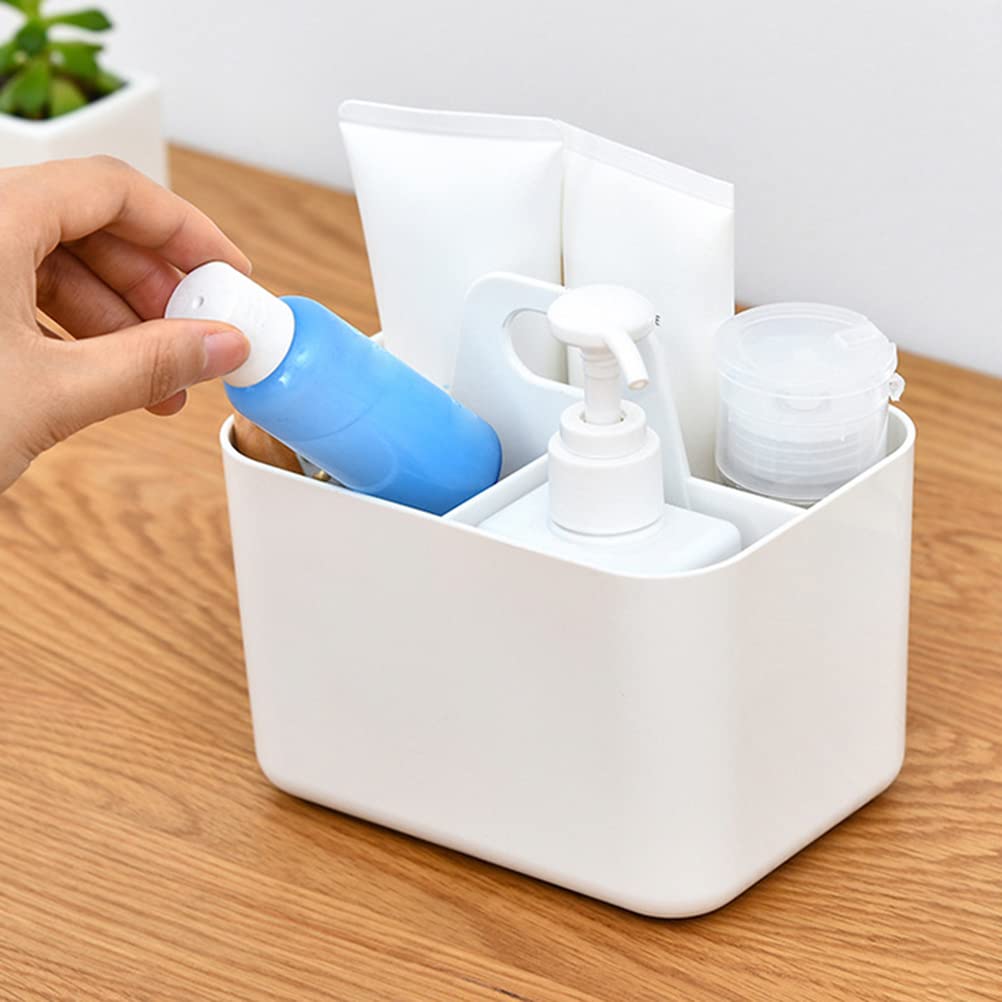 Faruxue Plastic Portable 3-Compartment Shower Caddy Organizer