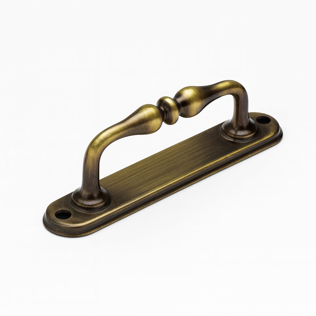 Eskitme Antik Sarı Metal Kapı Çekme Kolu 12 cm Dolap Mobilya Dolap Çekmece Tutamağı Kulp Kulpları