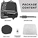 Dog Bike Basket Carrier, Expandable Foldable Soft-Sided Dog Carrier, 2 Open Doors, 5 Reflective Tapes, Pet Travel Bag,Dog Backpack Carrier Safe and Easy for Small Medium Cats and Dogs(Black)