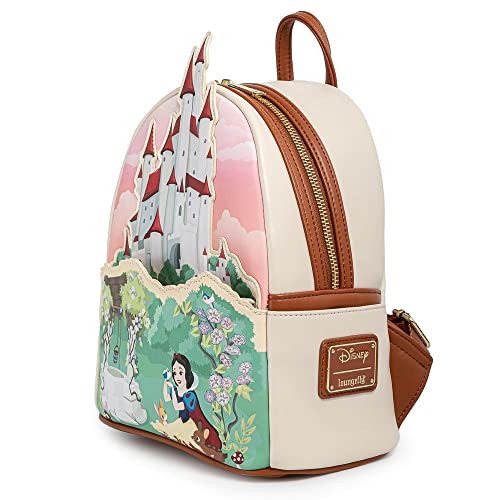 Loungefly Disney Snow White Castle Series Womens Double Strap Shoulder Bag Purse3