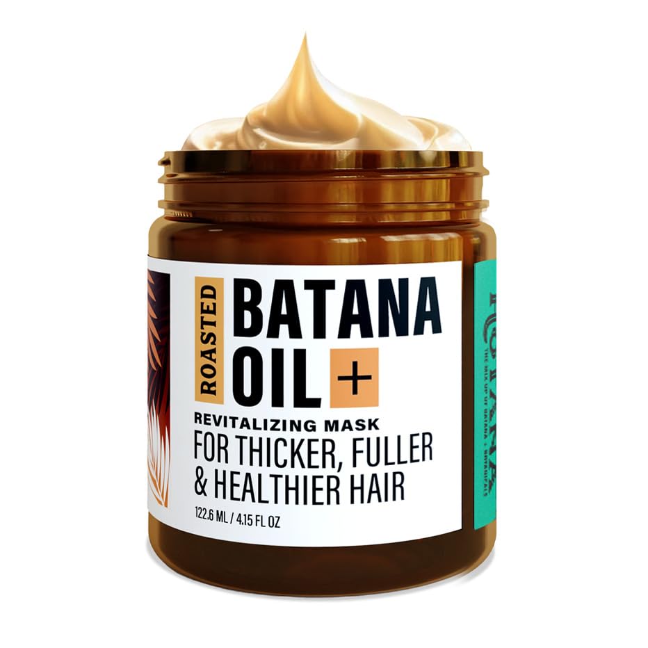 The-Mix-Up Roasted Batana Oil for Hair Growth Dr Sebi Organic - Authentic Batana Hair Mask from Honduras - Natural Hair Growth Product - Peppermint Mocha Scent - 4oz Jar