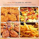 Nuwave Brio 15.5Qt 10-IN-1 Air Fryer Rotisserie Oven, XL Family Size, Even & Crisp AirFry, Reheat, Roast, Dehydrate for Quick Meals, 50°-425°F Control, 100 Presets & 50 Memory, Dishwasher-Safe, 1800W