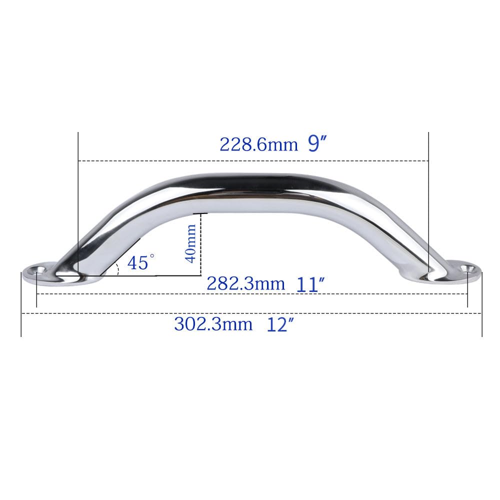 Barres d'appui de douche en acier inoxydable 2 pièces,Mains courantes Barres d'appui de douche en acier inoxydable 2 pièces,Mains courantes