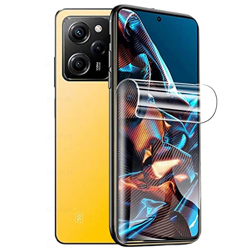 Pellicola in Idrogel Protettiva per Xiaomi Poco X5 Pro 5G 6.67 2 Pezzi Trasparente Morbido Protezioni per Lo Schermo Non Vetro Temperato tpu