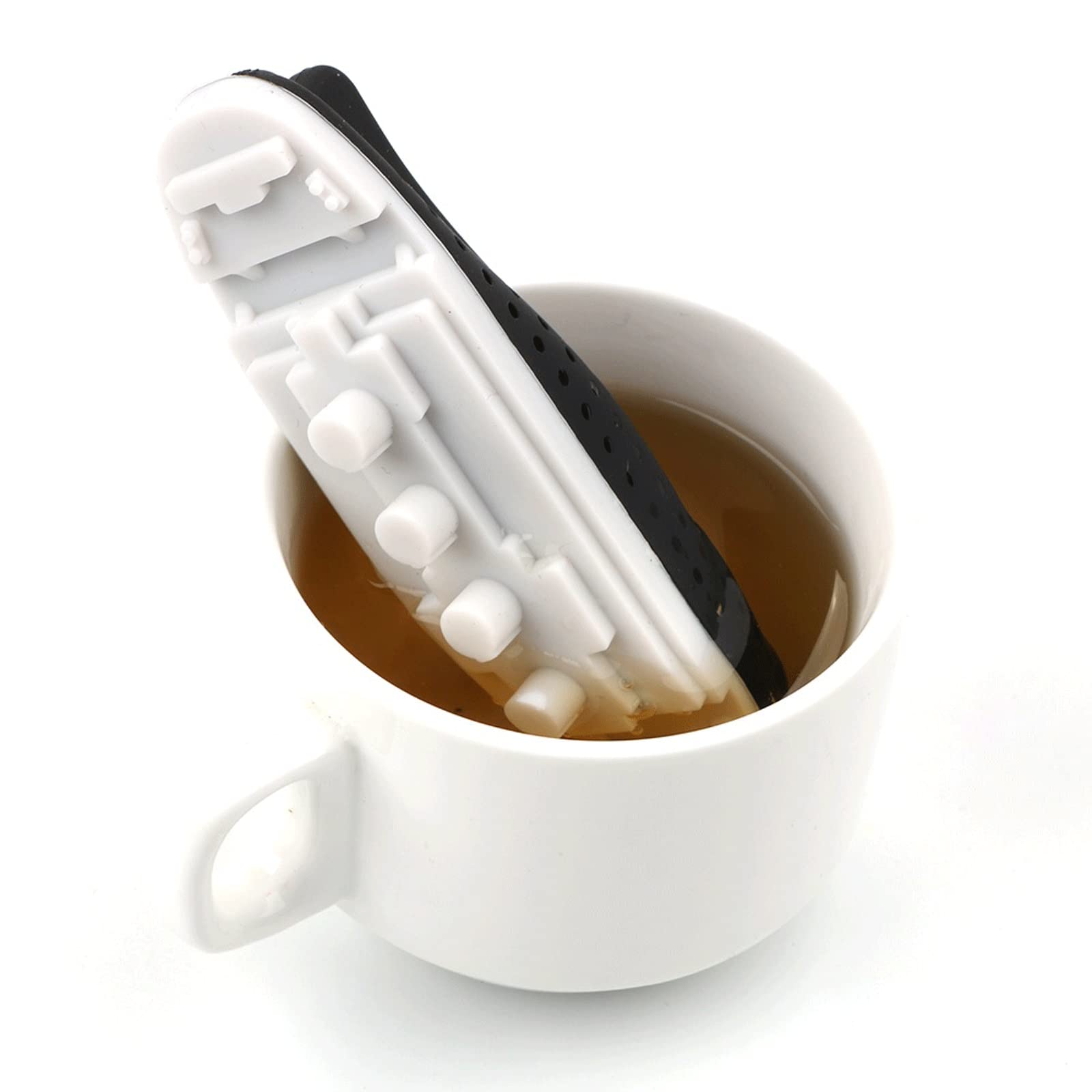 Colador de té con forma de barco, difusor creativo, bolsa de té, filtro de hierbas, juego de té de silicona