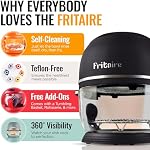 Non-Toxic Air Fryer - Glass AirFryer 5 Quart w/ 360 Visibility, Self-Cleaning, 400F Vortex Air Fryer for Even Cooking, BPA-Free Teflon Free, 9-in-1 Functions, Rotisserie, Roast, Bake (Black)