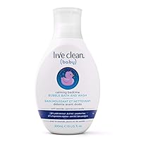 Vista 1 de Live Clean Baño y lavado de burbujas para bebés, calmante para dormir, 10 onzas