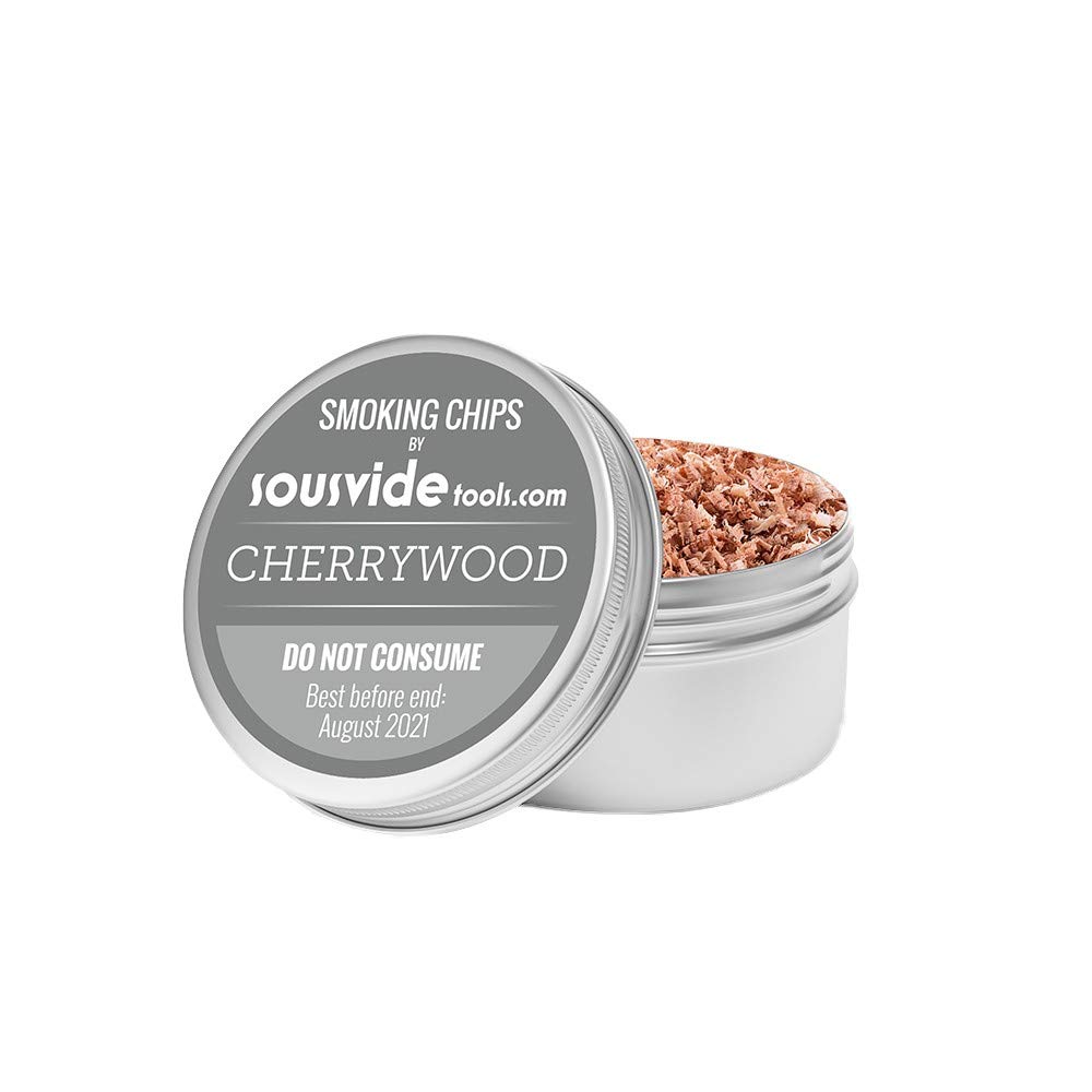 SousVideToolsSVT-CHIPSCHE Cherry Wood Flavour Wood Chips for Smoking Gun, 250 ml