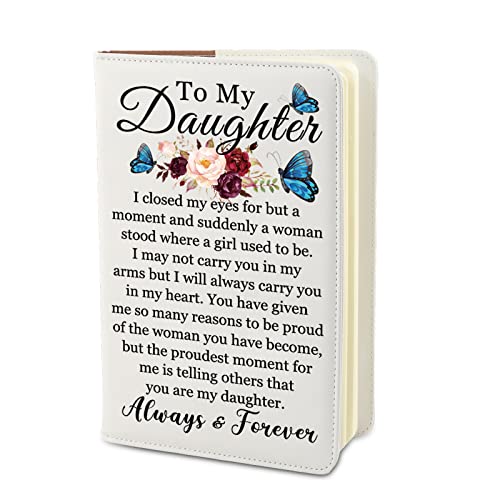 PLITI To My Daughter Inspirational Journal Notebook From Mom Dad Daughter Graduation Gift Proud Of Daughter Gift (To My Daughter closed JNU)