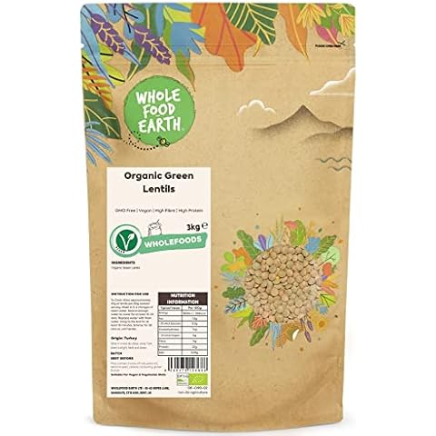 Wholefood Earth Organic Green Lentils 3kg Pack Cover