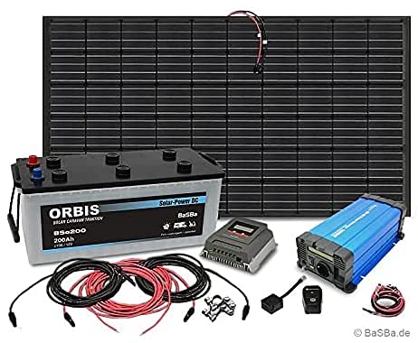 Insel Solaranlage PV-Anlage 1000W AC mit Panel, Batterie, Laderegler, Sinus Wechselrichter Cover