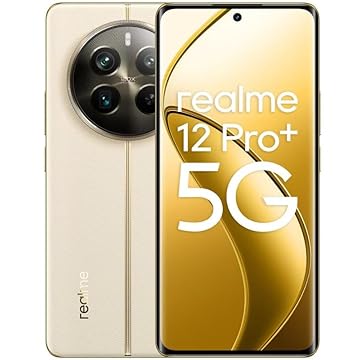 Smartphone Realme 12 Pro Plus 256gb 8gb Ram, 5G, (Modelo RMX3840), Navigator Beige, Dourado - No Brasil