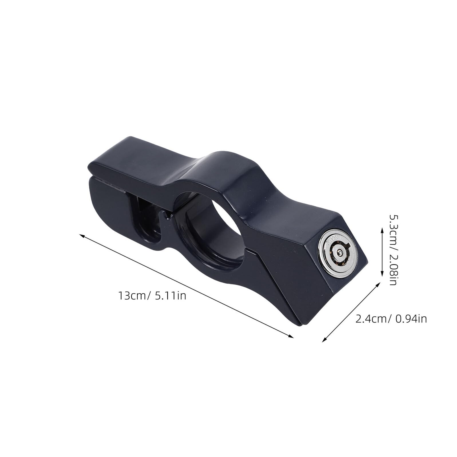 Amosfun 2 Pièces Antivol Guidon Moto Alliage Aluminium Serrure Accélérateur et Frein Robuste Installation Rapide sans Outils Résistant Aux Intempéries Sécurité Anti-vol pour Moto Scooter