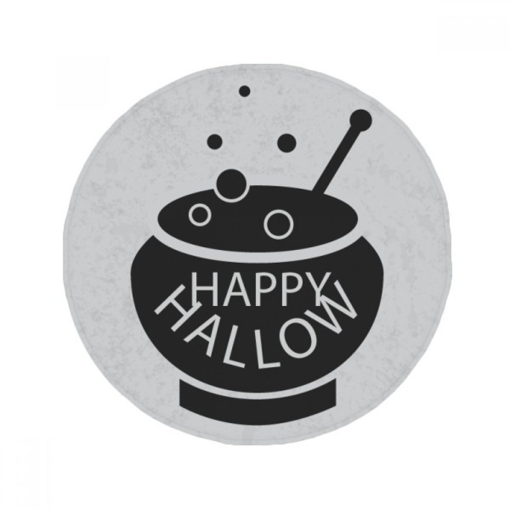 Tapis de sol Halloween DIYthinker rond multicolor pour décorer le salon en automne