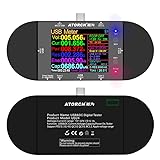 UD24 DC 5-32V 5.1A IPS Color Screen,USB Power Meter,DC5.5 Type-C Voltage Current USB Tester Digital Multimeter,Test Speed of Charger Cables, Capacity of Power Bank, QC PD 2.0 3.0