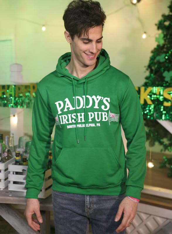 Arvilhill Men's St Patrick's Hoodie Shamrock Irish Hooded Sweatshirt with Kangaroo Pocket (S-3XL)3