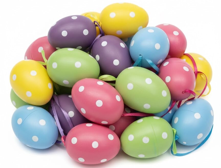 Lot de 60 Œufs de Pâques à Suspendre