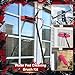 40ft Water Fed Pole Kit, Rotatable Solar Panel Cleaning Brush & Squeegee, 2 Dusting Brushes, Extendable Black Lightweight Pole for Roof Window
