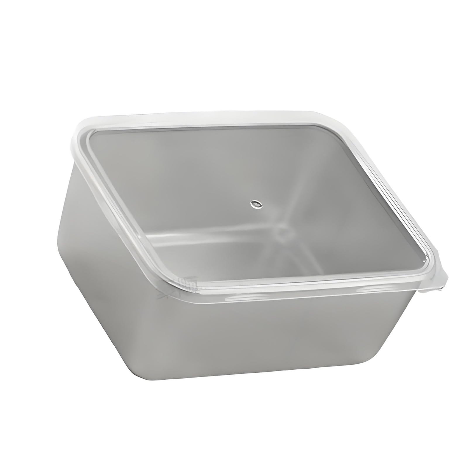 MCAOAL Stainless Steel Look Kitchen Container for Home Dining Fridge and Shelf Organization Meal Prep Food Storage Tray Serving Tray
