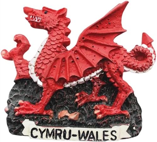 3D Wales United Kingdom Fridge Magnet Travel Souvenir Kitchen Refrigerator Decoration Hand Painted Resin Craft image 4