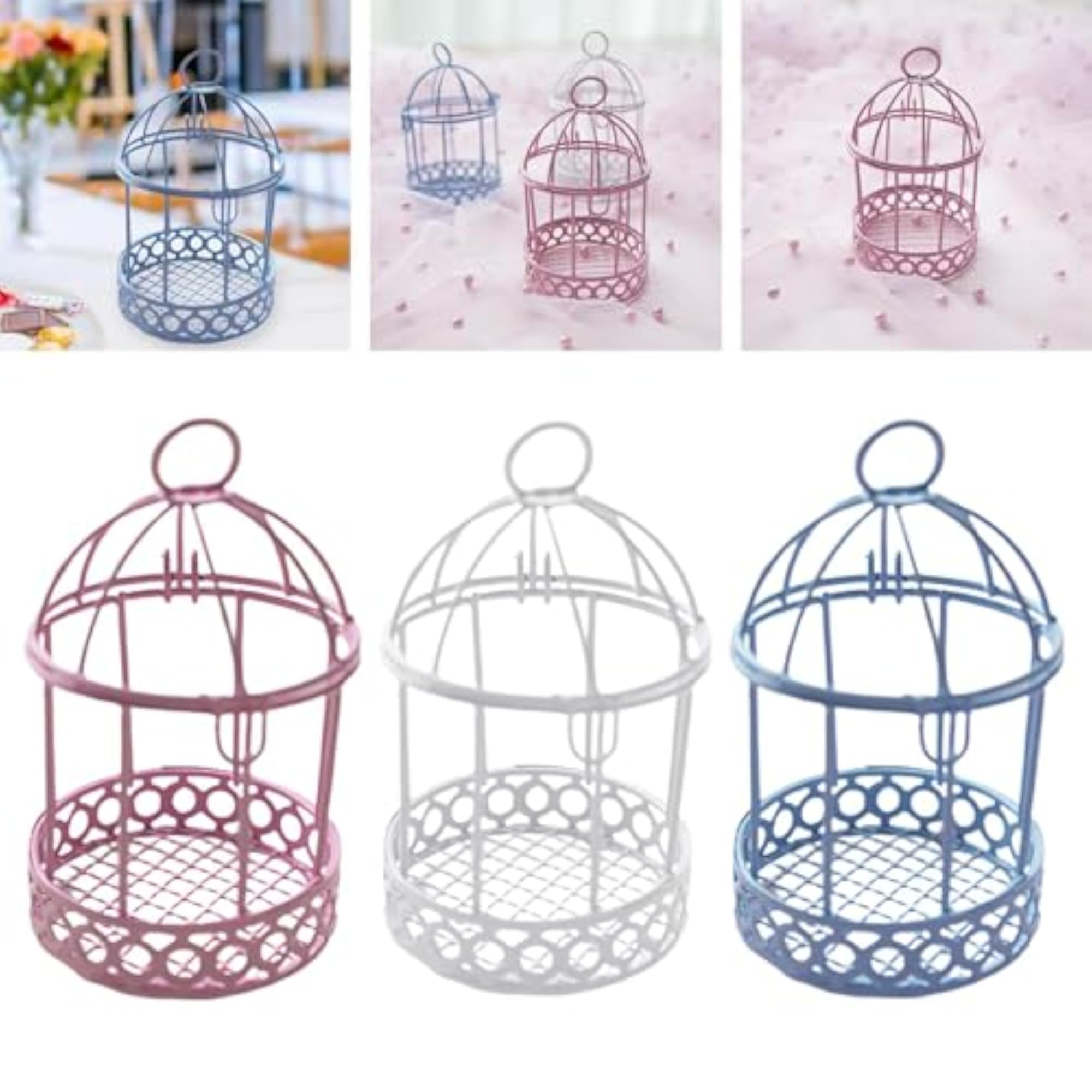 Bird Cage Makeup Organizer Dresser Organizer