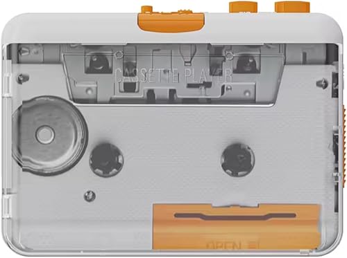 Reproductor de convertidor de casete USB retro  Convierte cinta a MP3  Reverso automático  Diseño nostalgia retro  Salida de línea y alimentación